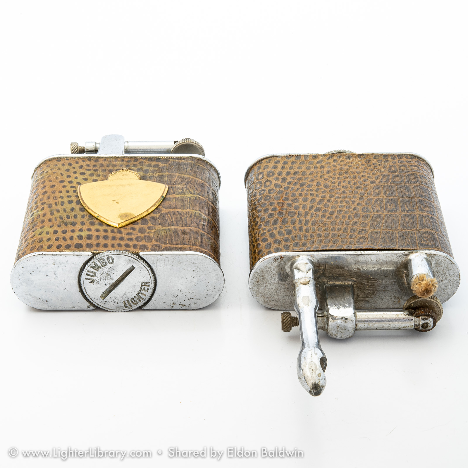 Fay Manufacturing Co. Elgin & Jumbo Table Lighters